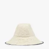 Anglerhut Aus Raphia Mit Cubic-Monogramm