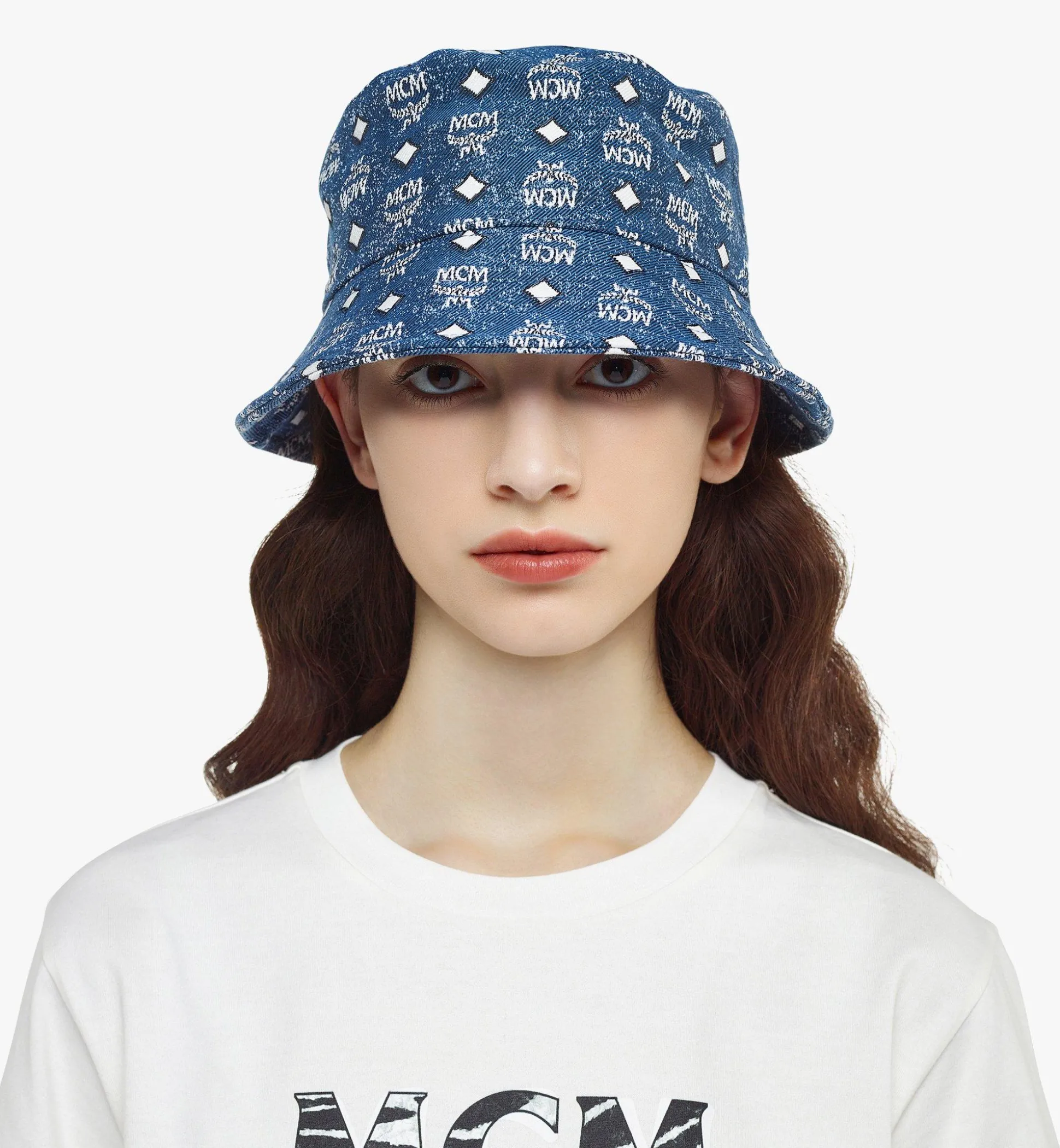 Anglerhut In Vintage Denim Jacquard