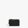 Aren Brieftasche Aus Leder Mit Monogramm, Reissverschluss Und Kartenfachern