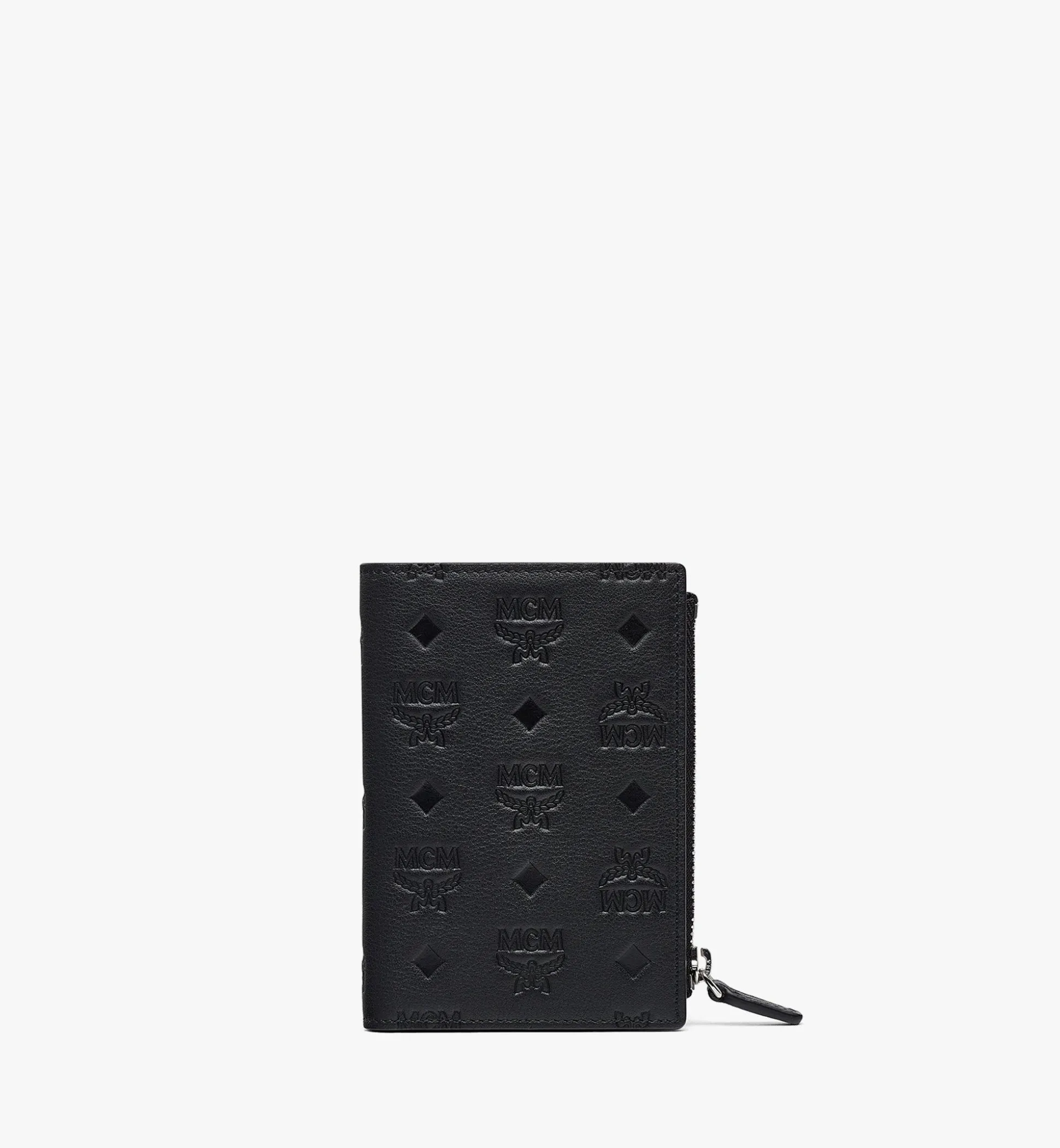 Aren Gefaltete Lederbrieftasche Mit Mcm-Monogramm Und Kartenfachern