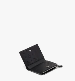 Aren Gefaltete Lederbrieftasche Mit Mcm-Monogramm Und Kartenfachern
