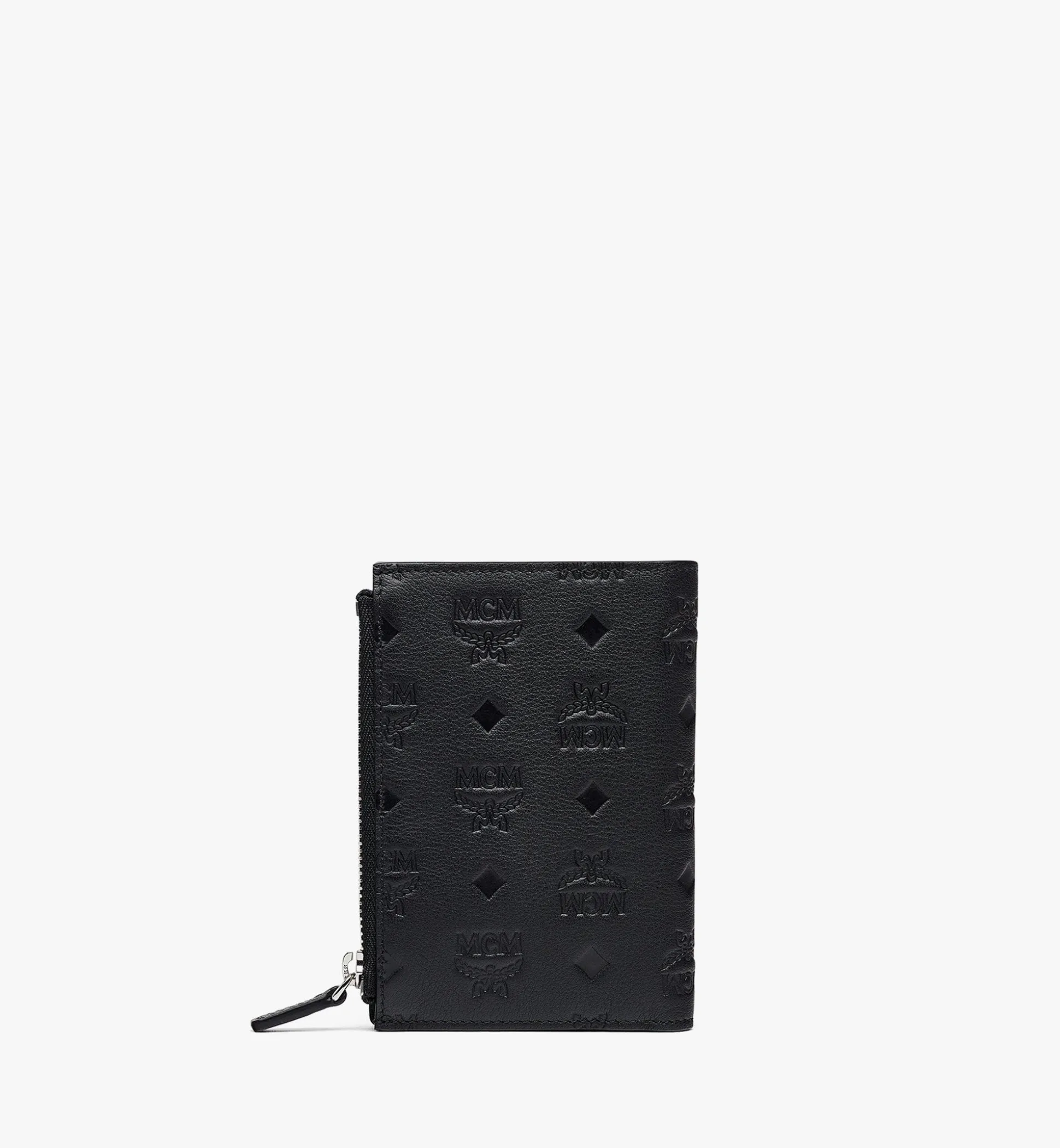 Aren Gefaltete Lederbrieftasche Mit Mcm-Monogramm Und Kartenfachern