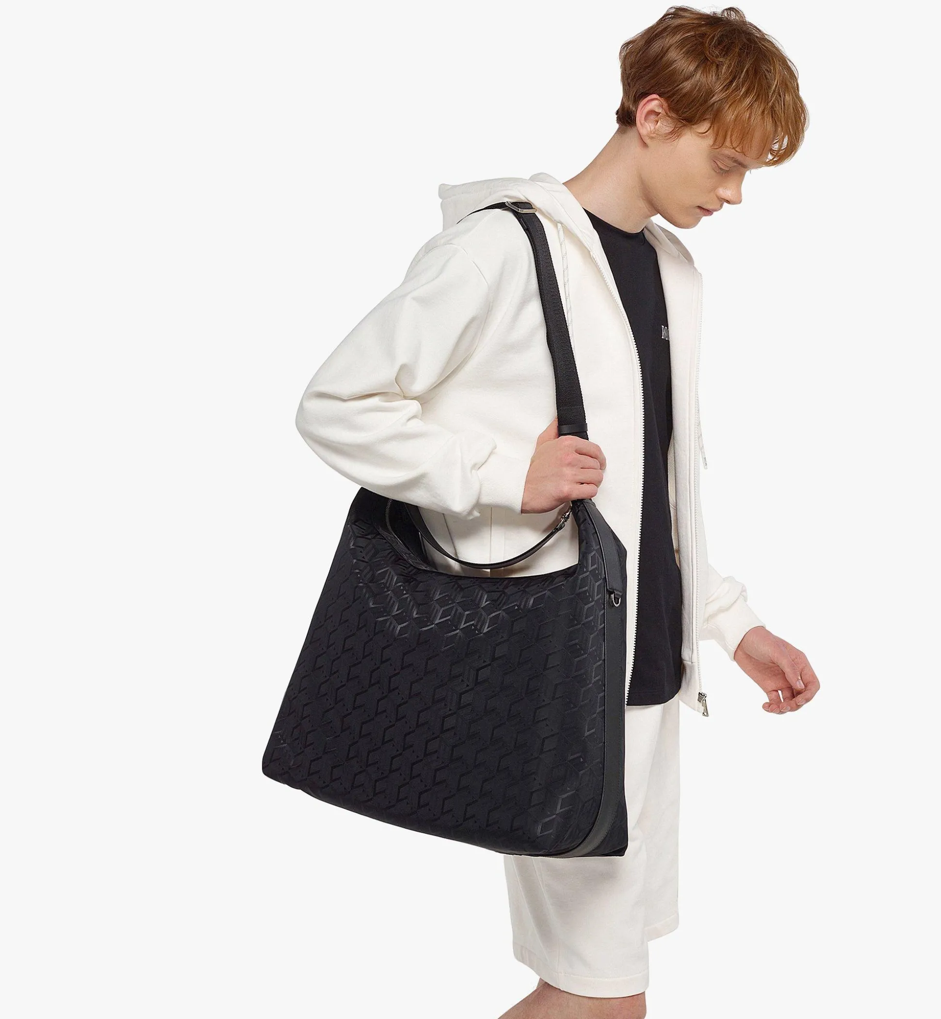 Aren Hobo Aus Jacquardgewebtem Nylon Mit Cubic-Monogramm