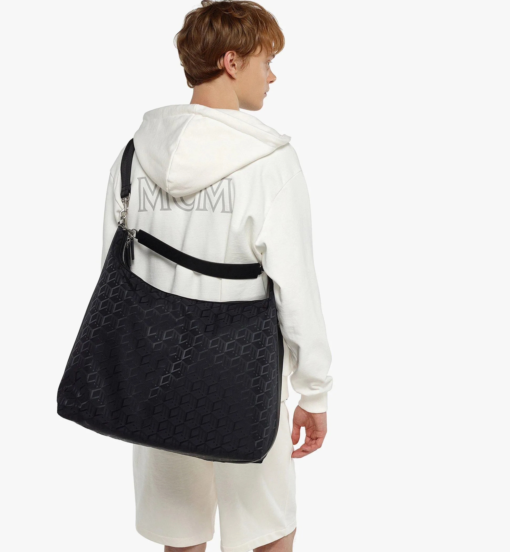 Aren Hobo Aus Jacquardgewebtem Nylon Mit Cubic-Monogramm