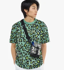 Aren Hochformatige Umhangetasche In Leopard Visetos
