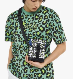 Aren Hochformatige Umhangetasche In Leopard Visetos