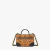 Aren Kosmetiktasche In Visetos Mit Goldenen Nieten