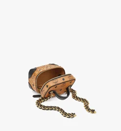 Aren Kosmetiktasche In Visetos Mit Goldenen Nieten