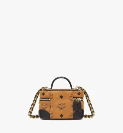 Aren Kosmetiktasche In Visetos Mit Goldenen Nieten