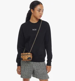 Aren Kosmetiktasche In Visetos Mit Goldenen Nieten
