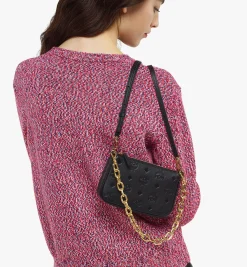 Aren Pouch Aus Gepragtem Leder Mit Reissverschluss Und Monogramm