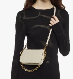 Aren Pouch Aus Gepragtem Leder Mit Reissverschluss Und Monogramm