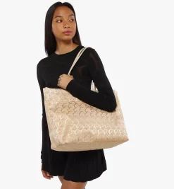 Aren Shopper Aus Jacquardgewebtem Nylon Mit Cubic-Monogramm