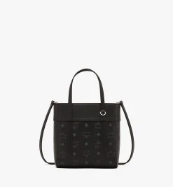 Aren Shopper Mit Reissverschluss Oben In Visetos Leder-Mix