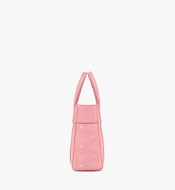 Aren Shopper Mit Reissverschluss Oben In Visetos Leder-Mix