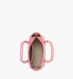 Aren Shopper Mit Reissverschluss Oben In Visetos Leder-Mix