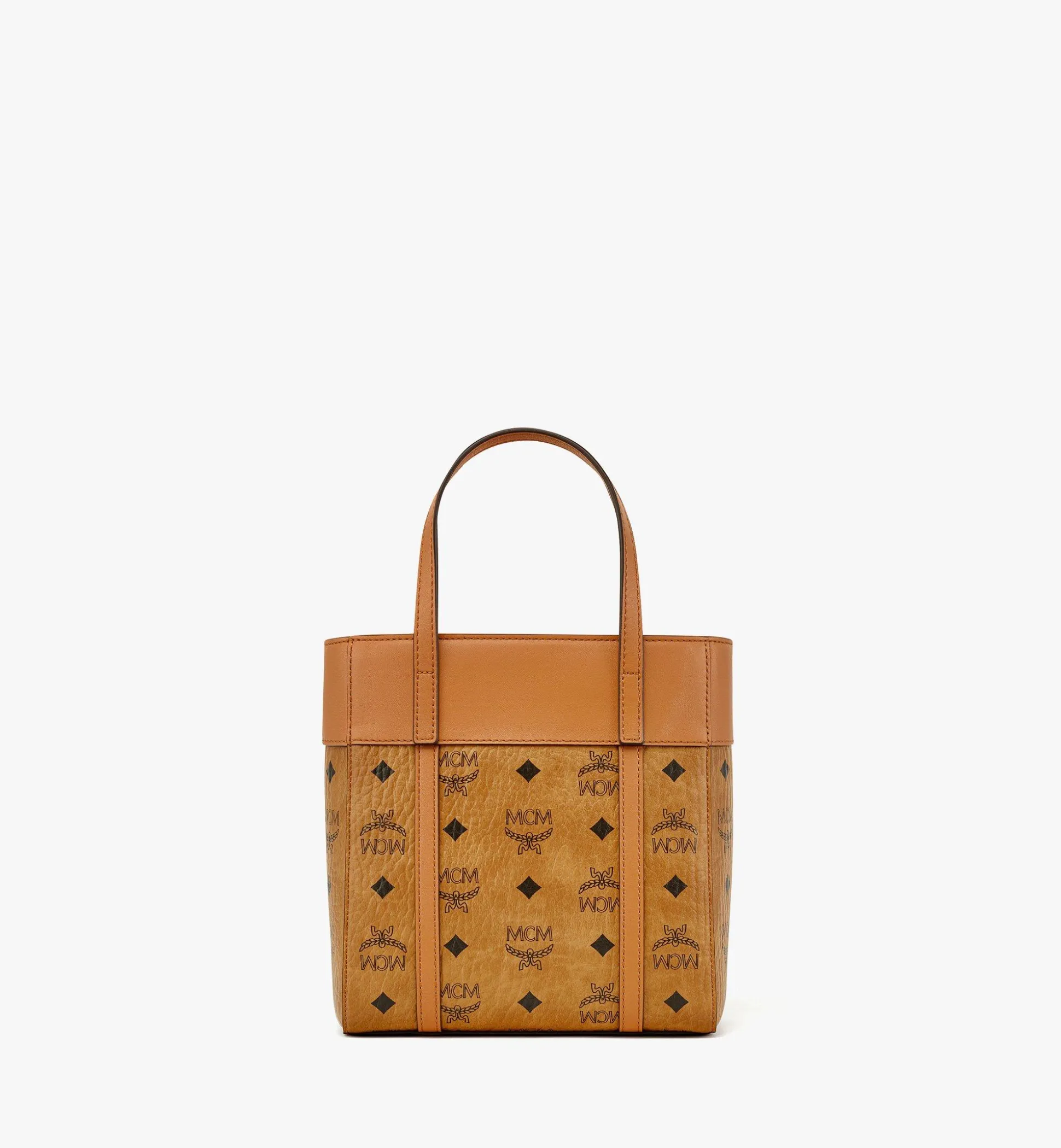 Aren Shopper Mit Reissverschluss Oben In Visetos Leder-Mix