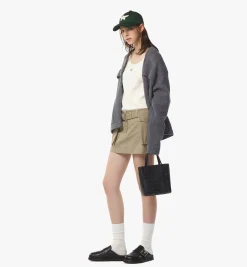 Aren Shopper Mit Reissverschluss Oben In Visetos Leder-Mix