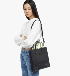 Aren Tragetasche In Visetos Leder-Mix
