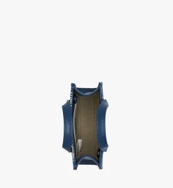 Aren Tragetasche In Vintage Denim Jacquard