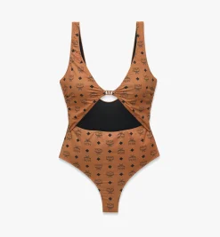 Badeanzug Mit Monogramm-Print