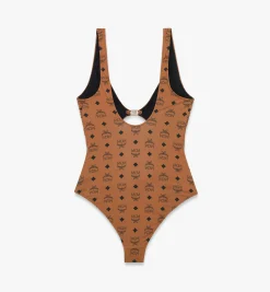 Badeanzug Mit Monogramm-Print