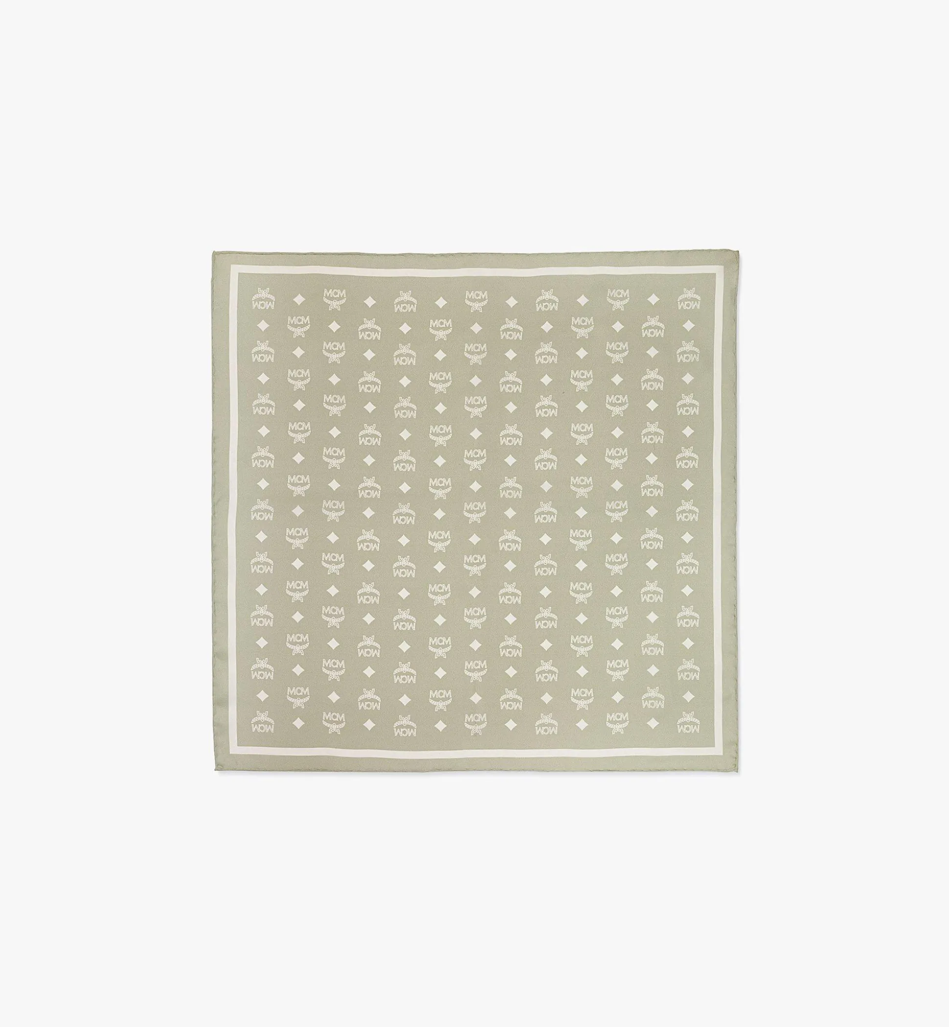 Bandana-Tuch Aus Seide Mit Monogramm-Print