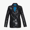 Blazer Aus Lackleder Mit Kroko-Pragung
