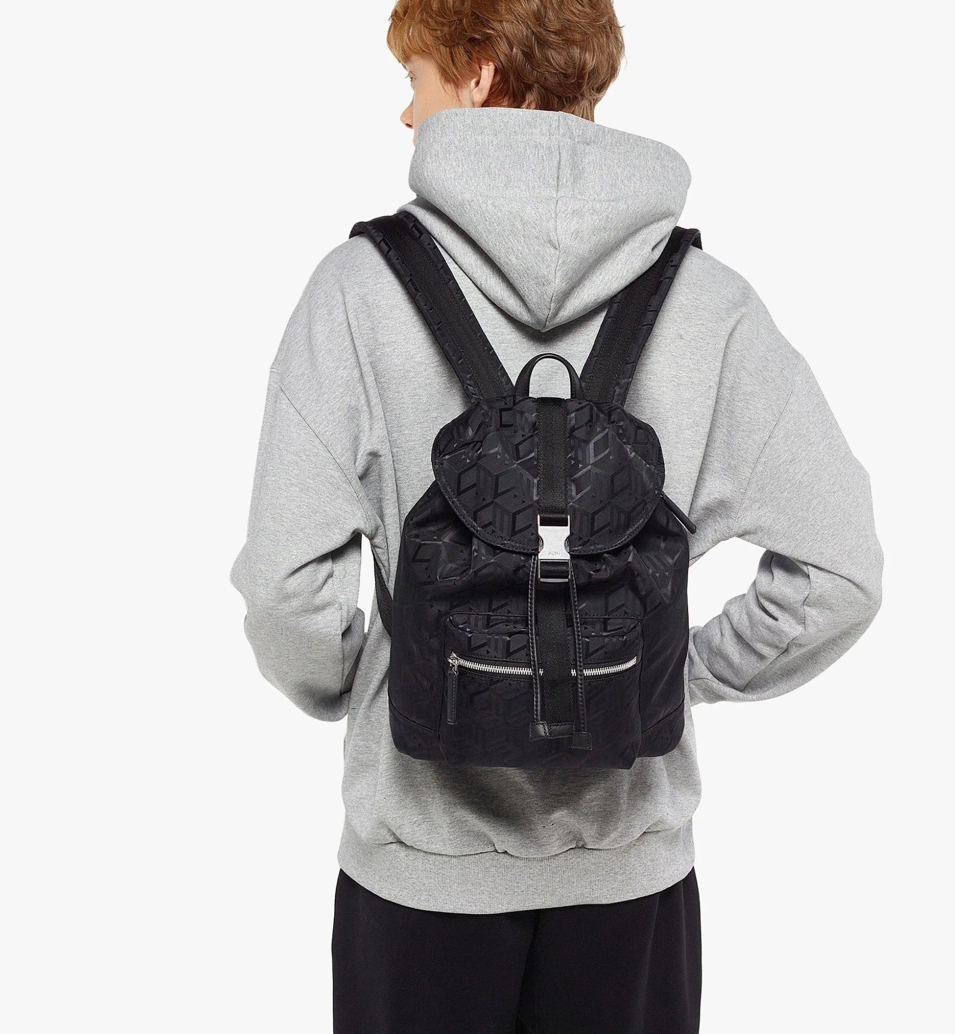 Brandenburg Rucksack Aus Jacquardgewebtem Nylon Mit Cubic-Monogramm