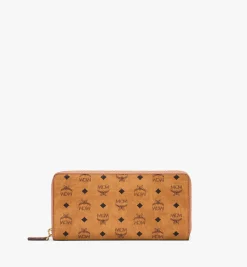 Brieftasche Mit Rundum-Reissverschluss In Visetos