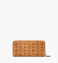 Brieftasche Mit Rundum-Reissverschluss In Visetos