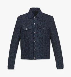 Denim-Jacke Mit Cubic-Monogramm Fur Herren