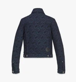 Denim-Jacke Mit Cubic-Monogramm Fur Damen