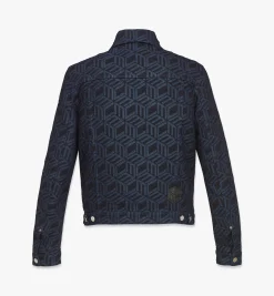 Denim-Jacke Mit Cubic-Monogramm Fur Herren
