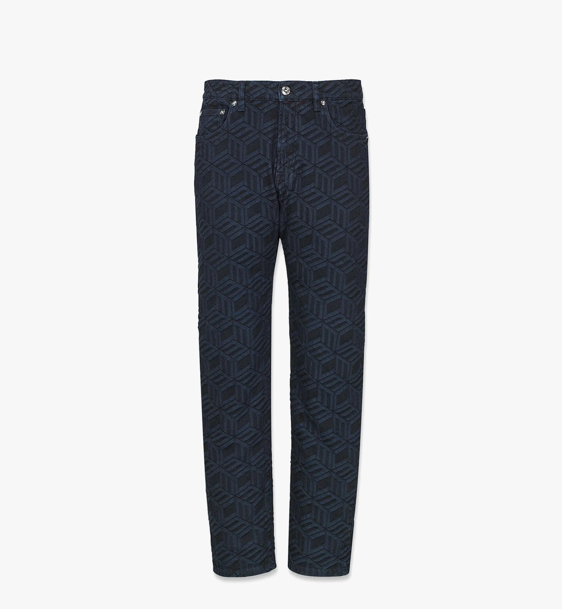 Denim-Jeans Mit Cubic-Monogramm Fur Herren