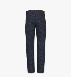 Denim-Jeans Mit Cubic-Monogramm Fur Damen