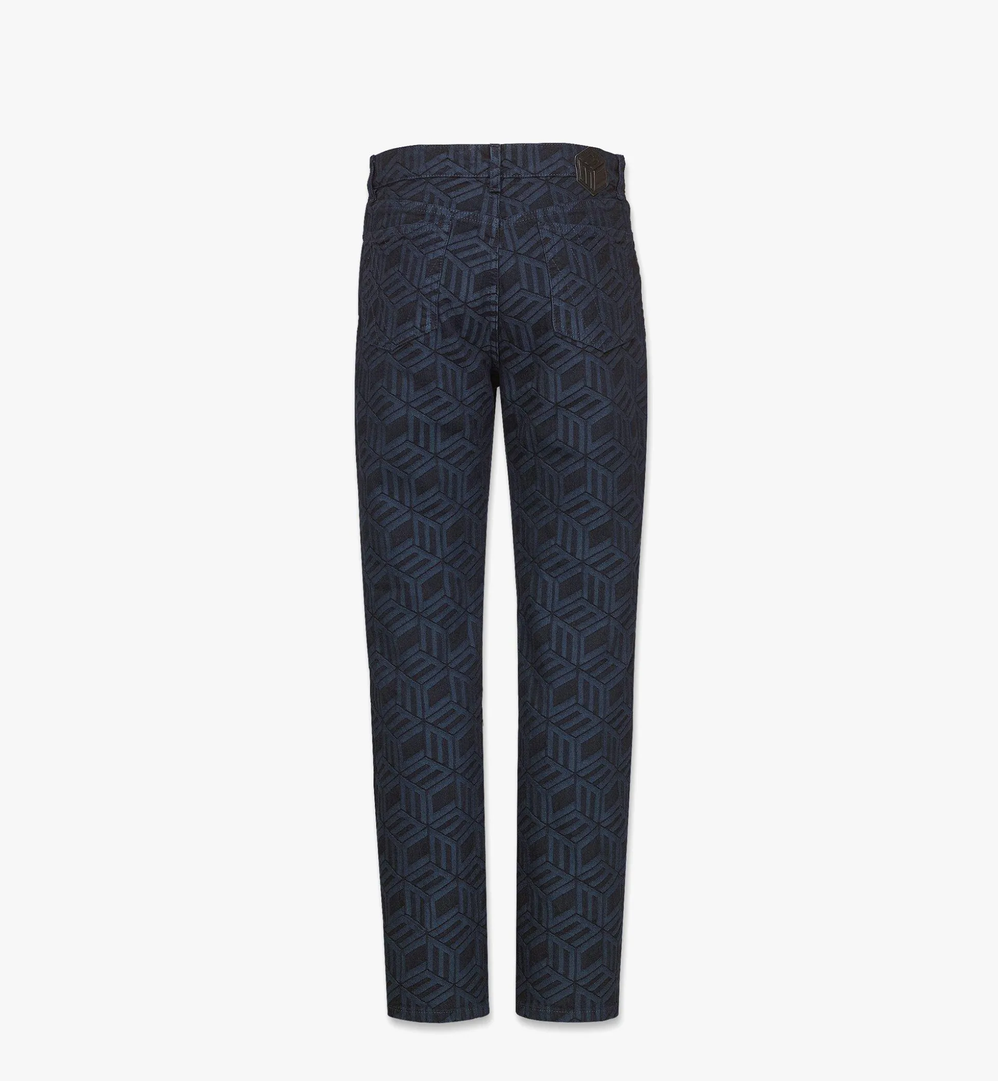 Denim-Jeans Mit Cubic-Monogramm Fur Damen