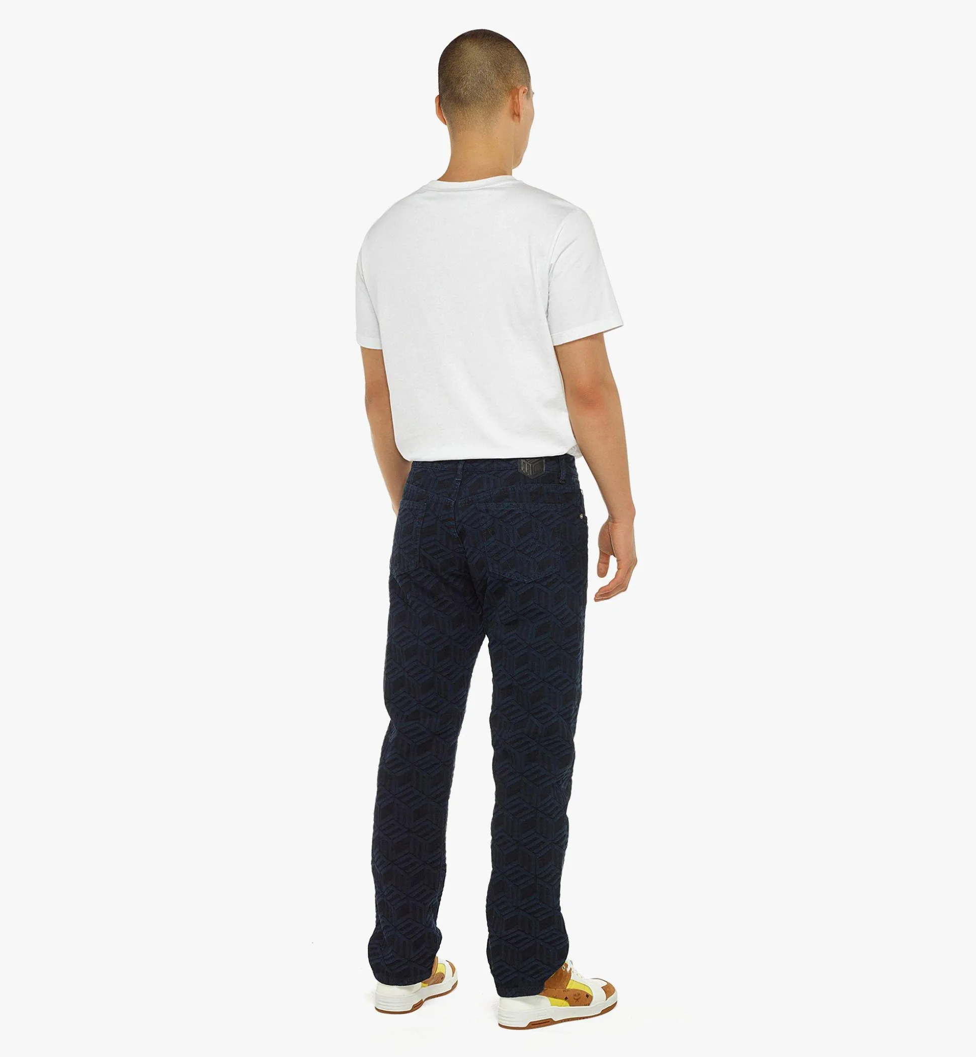 Denim-Jeans Mit Cubic-Monogramm Fur Herren