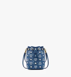 Dessau Kordelzugtasche In Vintage Denim Jacquard