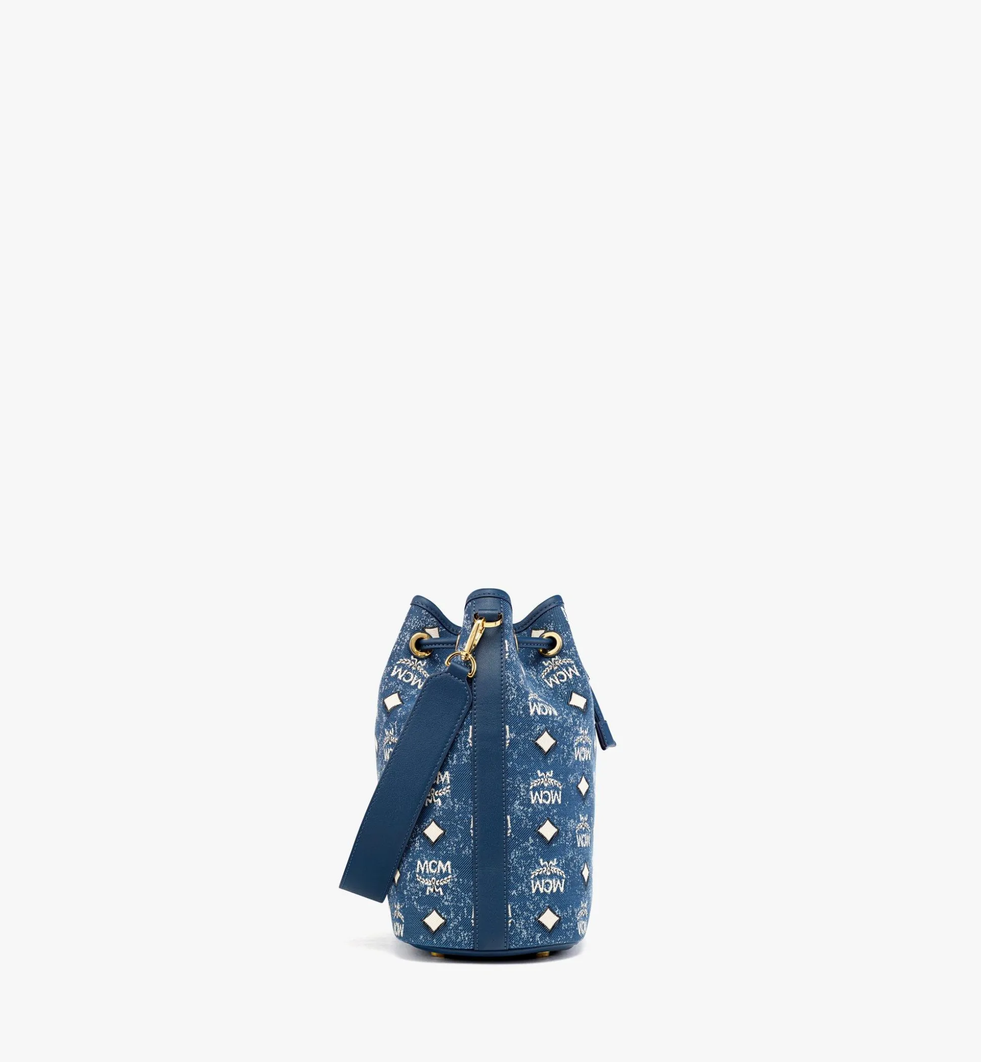 Dessau Kordelzugtasche In Vintage Denim Jacquard