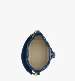 Dessau Kordelzugtasche In Vintage Denim Jacquard