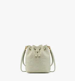 Dessau Kordelzugtasche Aus Leder Mit Gepragtem Monogramm