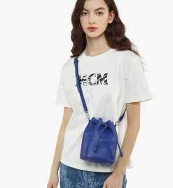 Dessau Kordelzugtasche Aus Leder Mit Gepragtem Monogramm