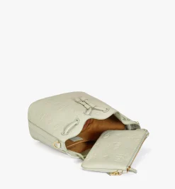 Dessau Kordelzugtasche Aus Leder Mit Gepragtem Monogramm