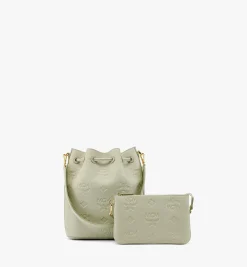 Dessau Kordelzugtasche Aus Leder Mit Gepragtem Monogramm