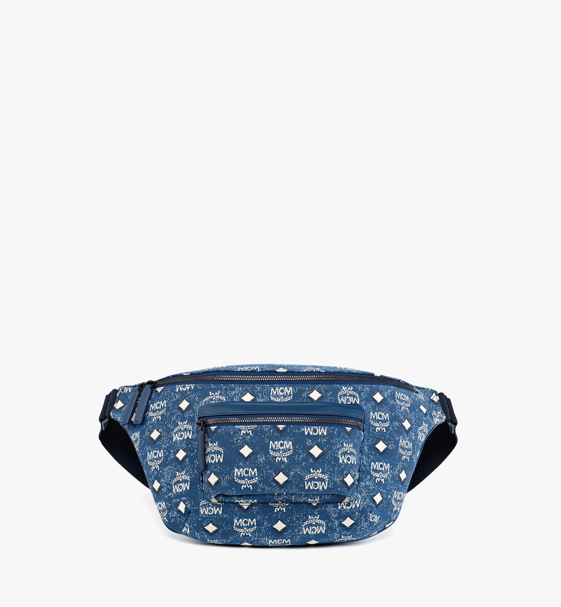 Fursten Gürteltasche In Vintage Denim Jacquard