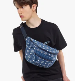 Fursten Gürteltasche In Vintage Denim Jacquard