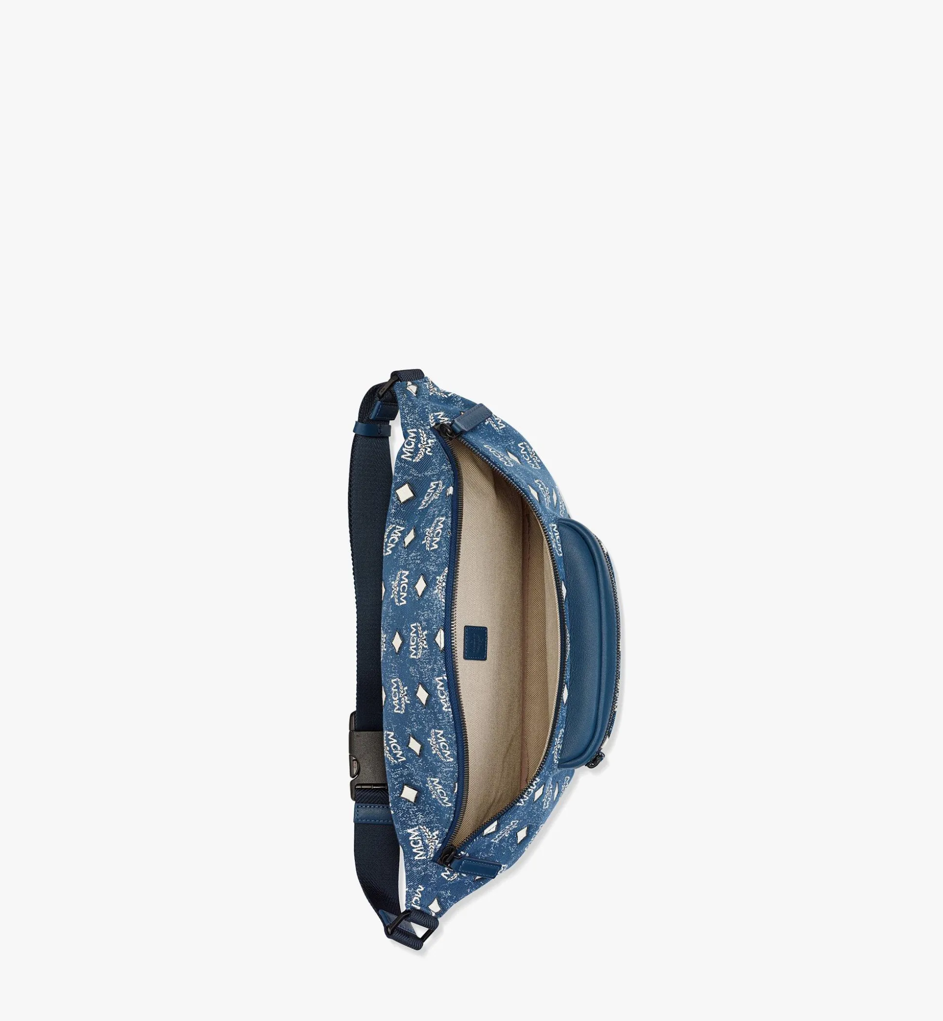 Fursten Gürteltasche In Vintage Denim Jacquard