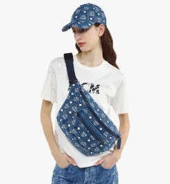 Fursten Gürteltasche In Vintage Denim Jacquard
