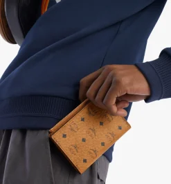 Gefaltete Brieftasche Fur Karten Mit Reissverschluss In Visetos